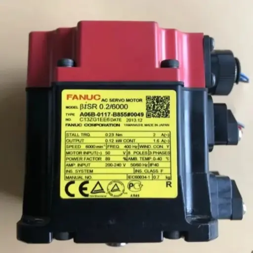 FANUC AC SERVO MOTOR A06B-0117-B855#0049